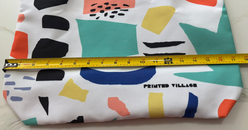 New PRINTED VILLAGE Abstract Abstract Canvas Tote Bag