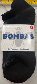 New Bombas Black Ankle Socks – Men’s/Women’s Medium, Cushioned Footbed & Honeycomb Arch Support