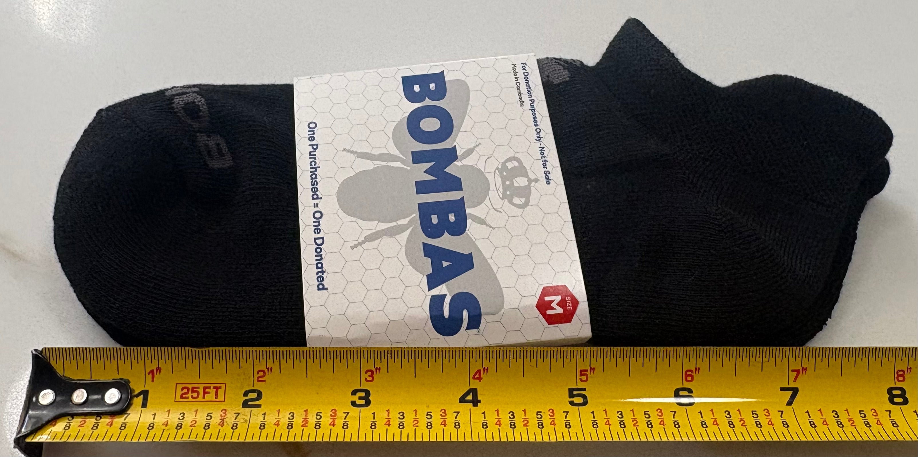 New Bombas Black Ankle Socks – Men’s/Women’s Medium, Cushioned Footbed & Honeycomb Arch Support