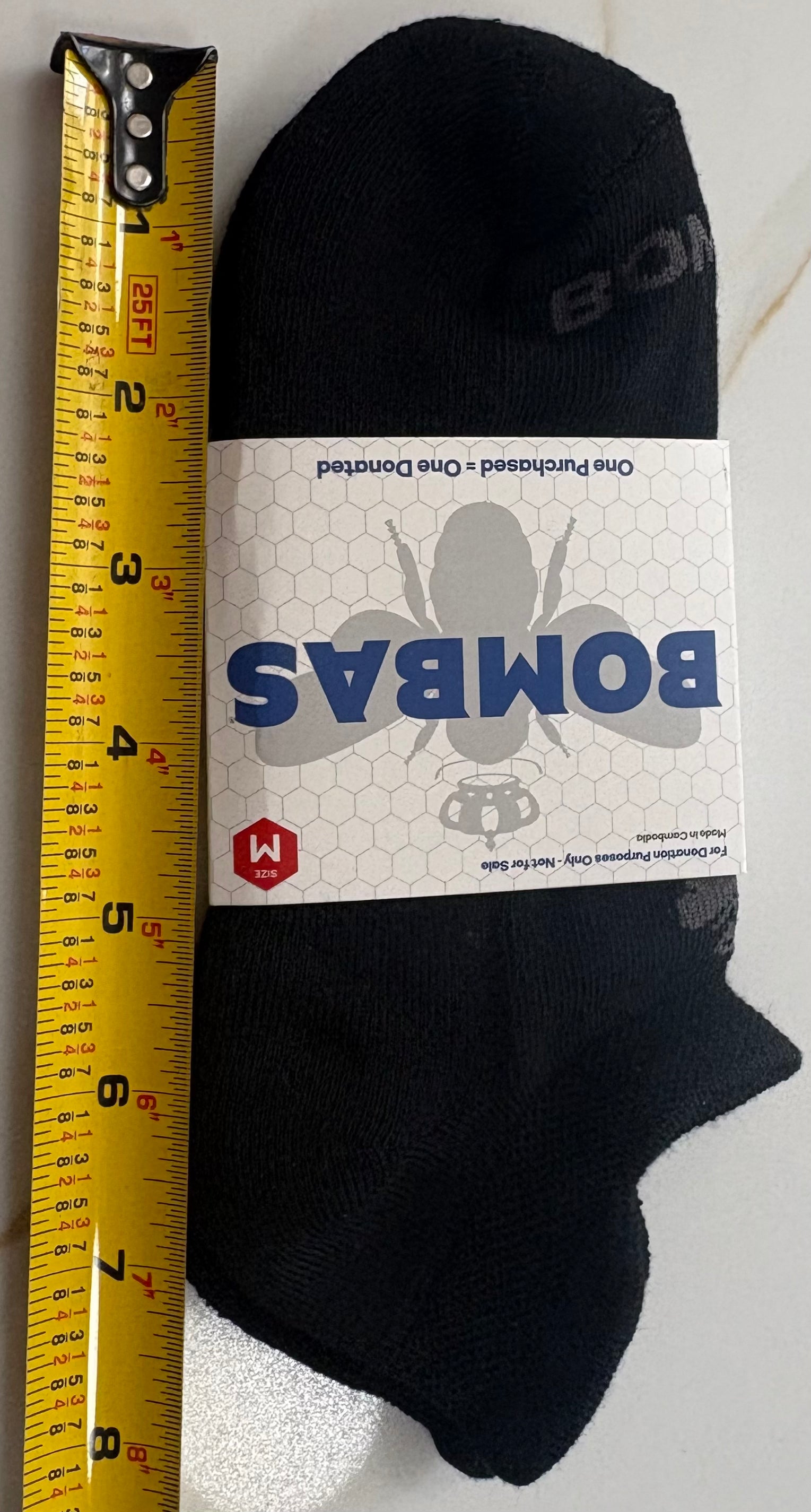 New Bombas Black Ankle Socks – Men’s/Women’s Medium, Cushioned Footbed & Honeycomb Arch Support