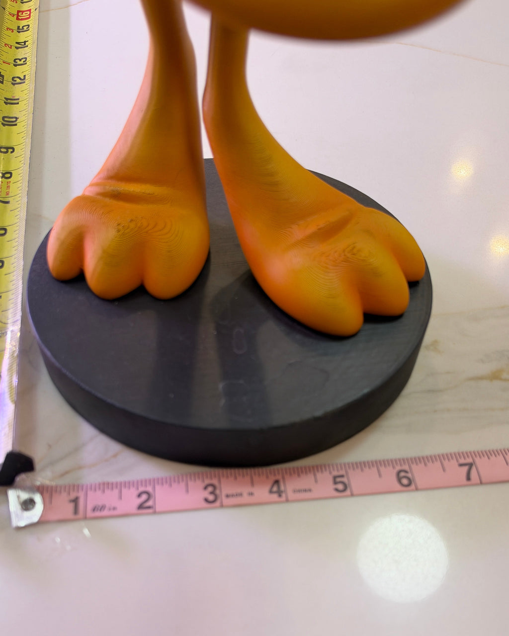 Daffy Duck 14” Hand-Painted 3D-Printed Resin Statue | Looney Tunes Fan Art | Warner Bros. Inspired Cartoon Decor