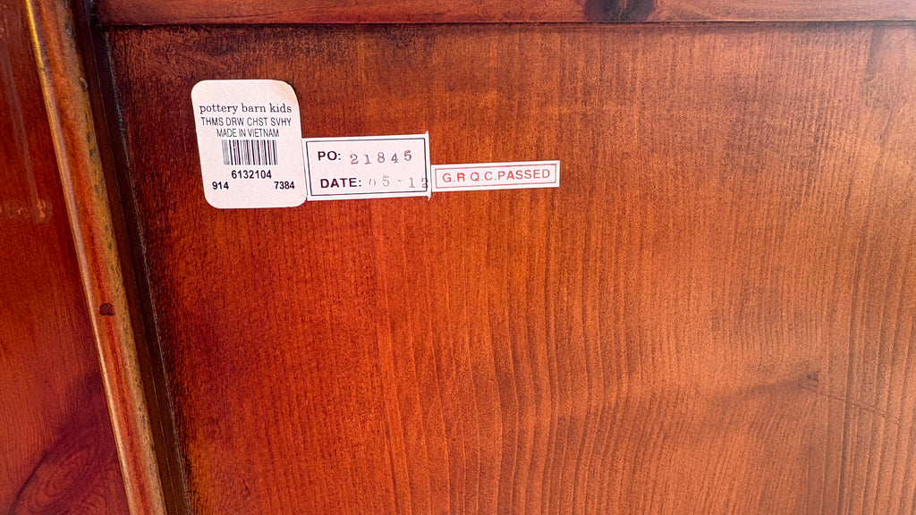 Pottery Barn Kids Thomas Dresser – Rustic Solid Wood Drawer Chest with Beadboard Panels