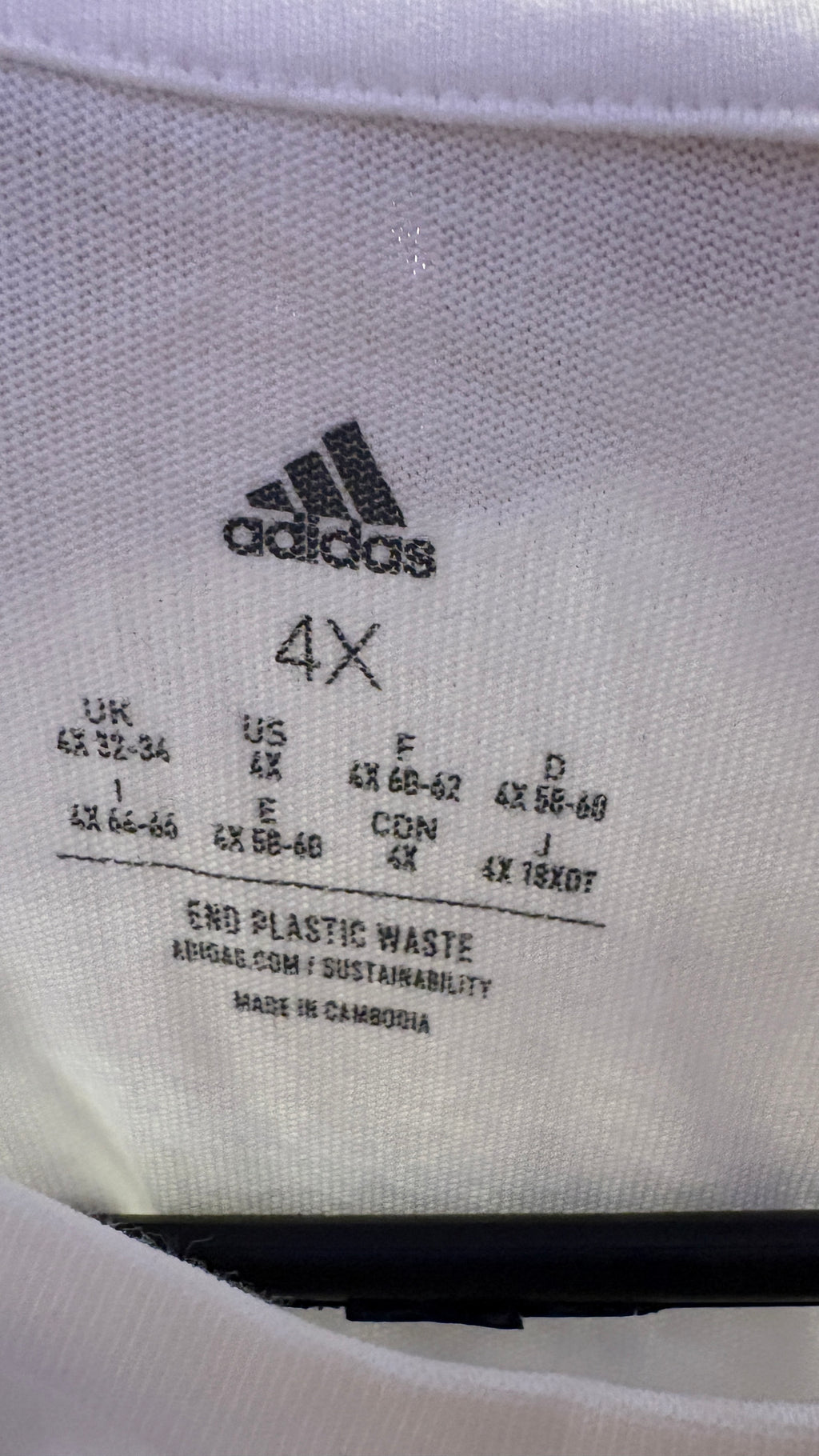 New Adidas Men’s Essentials 3-Stripes Single Jersey or Ladies Boyfriend Tee Dress - unisex - White/Black Plus Size 4X