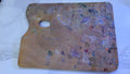 Vintage Jack Richeson Rectangular Wooden Artist Palette with Thumbhole - Well-Loved Patina