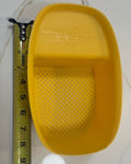 Bright Yellow Plastic Over-The-Sink Strainer Basket & Multifunctional Storage Caddy