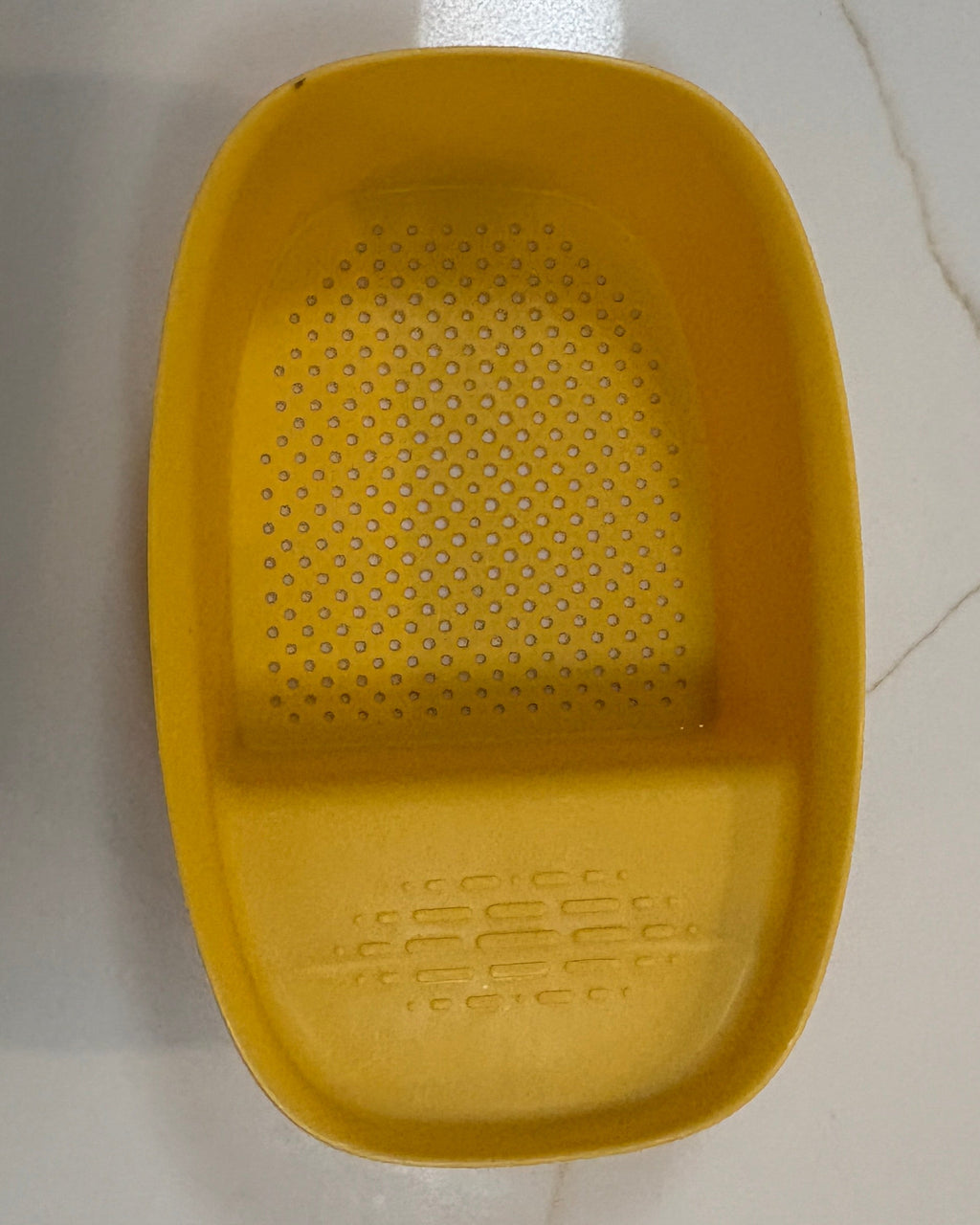 Bright Yellow Plastic Over-The-Sink Strainer Basket & Multifunctional Storage Caddy