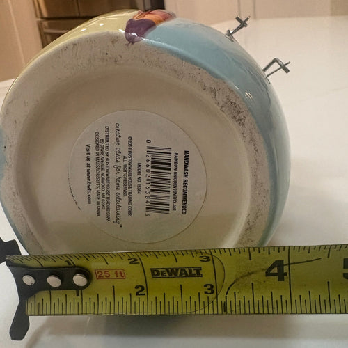 Boston Warehouse Rainbow Unicorn Hinged Ceramic Canister Jar - "Today Will Be Magical"