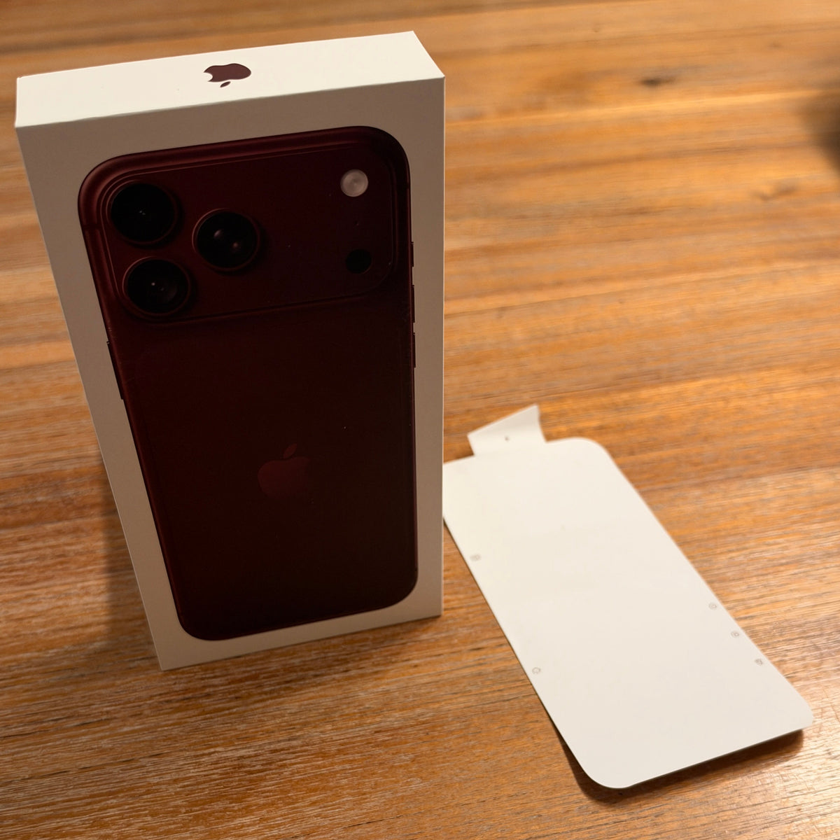 Official OEM Apple iPhone 18 Pro Max Retail Packaging Box Only - Burgundy