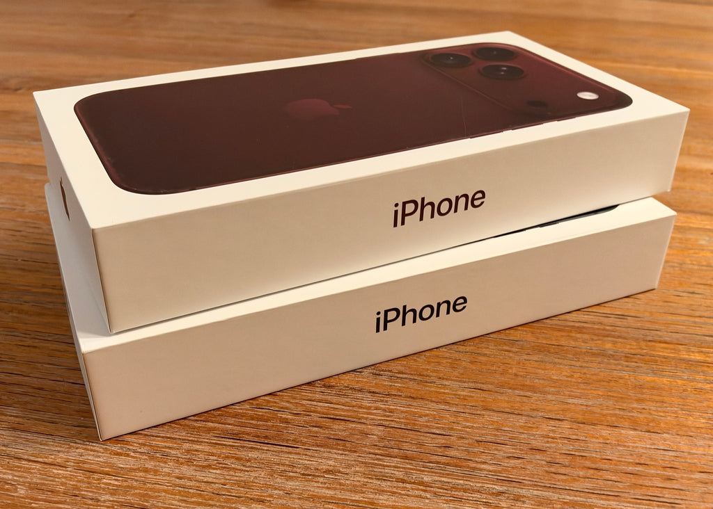 Official OEM Apple iPhone 18 Pro Max Retail Packaging Box Only - Burgundy