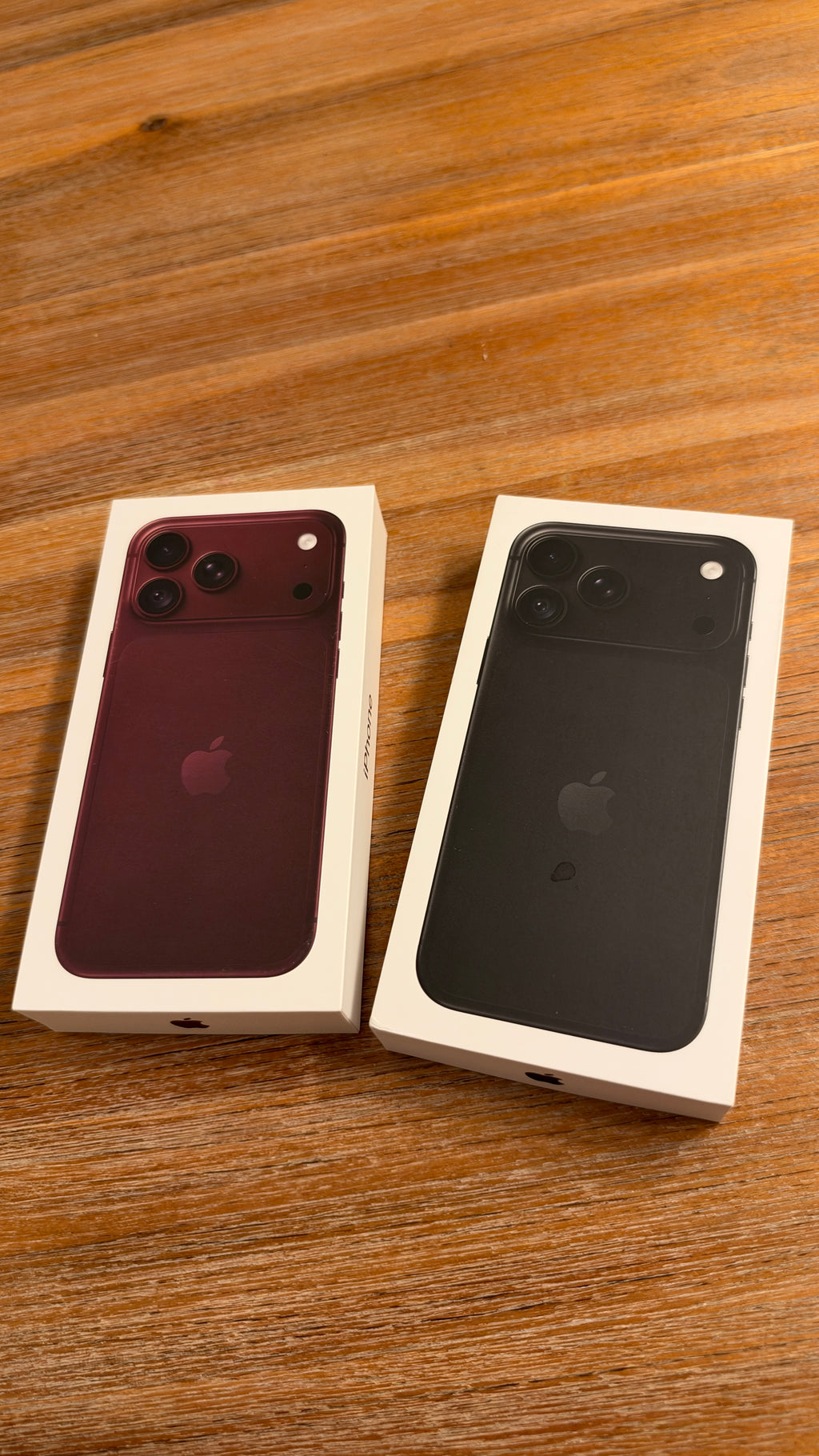 Official OEM Apple iPhone 18 Pro Max Retail Packaging Box Only - Burgundy