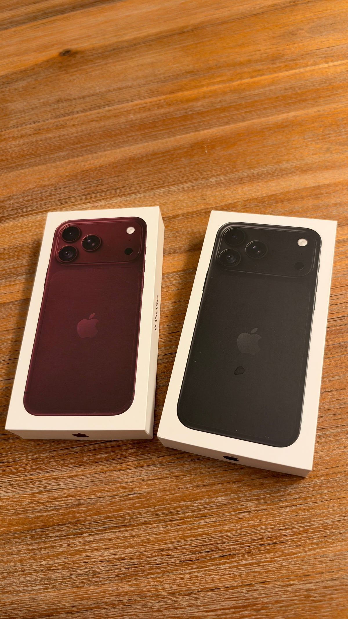 Official OEM Apple iPhone 18 Pro Max Retail Packaging Box Only - Burgundy