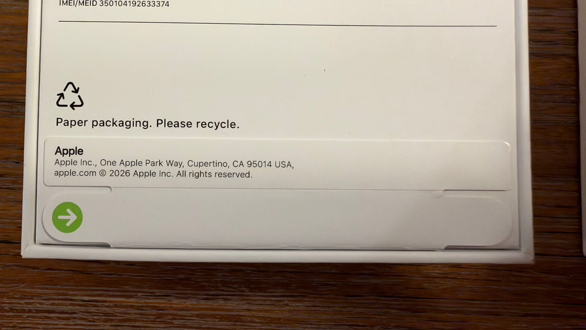 Official OEM Apple iPhone 18 Pro Max Retail Packaging Box Only - Burgundy