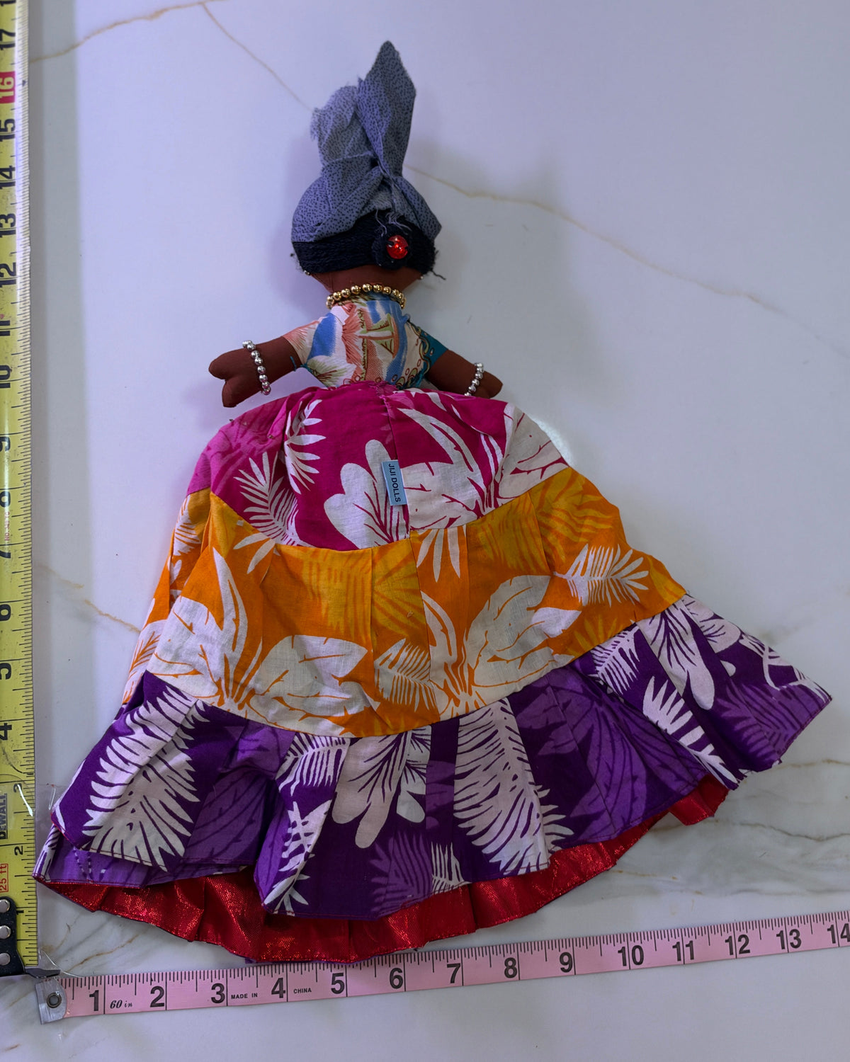 Vintage JIJI DOLLS Reversible Caribbean Topsy Turvy Folk Art Doll – Tortola B.V.I. Souvenir
