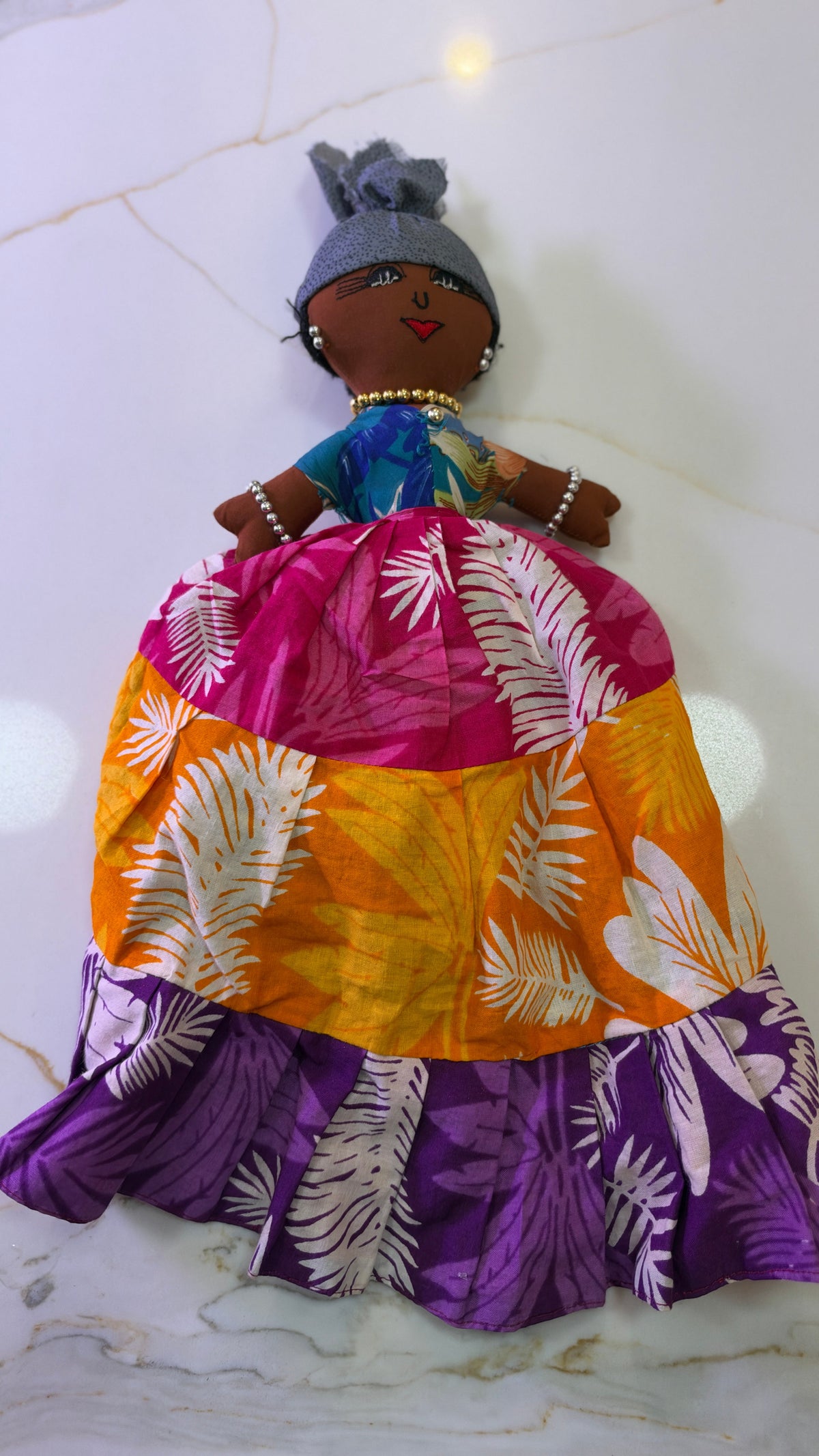 Vintage JIJI DOLLS Reversible Caribbean Topsy Turvy Folk Art Doll – Tortola B.V.I. Souvenir