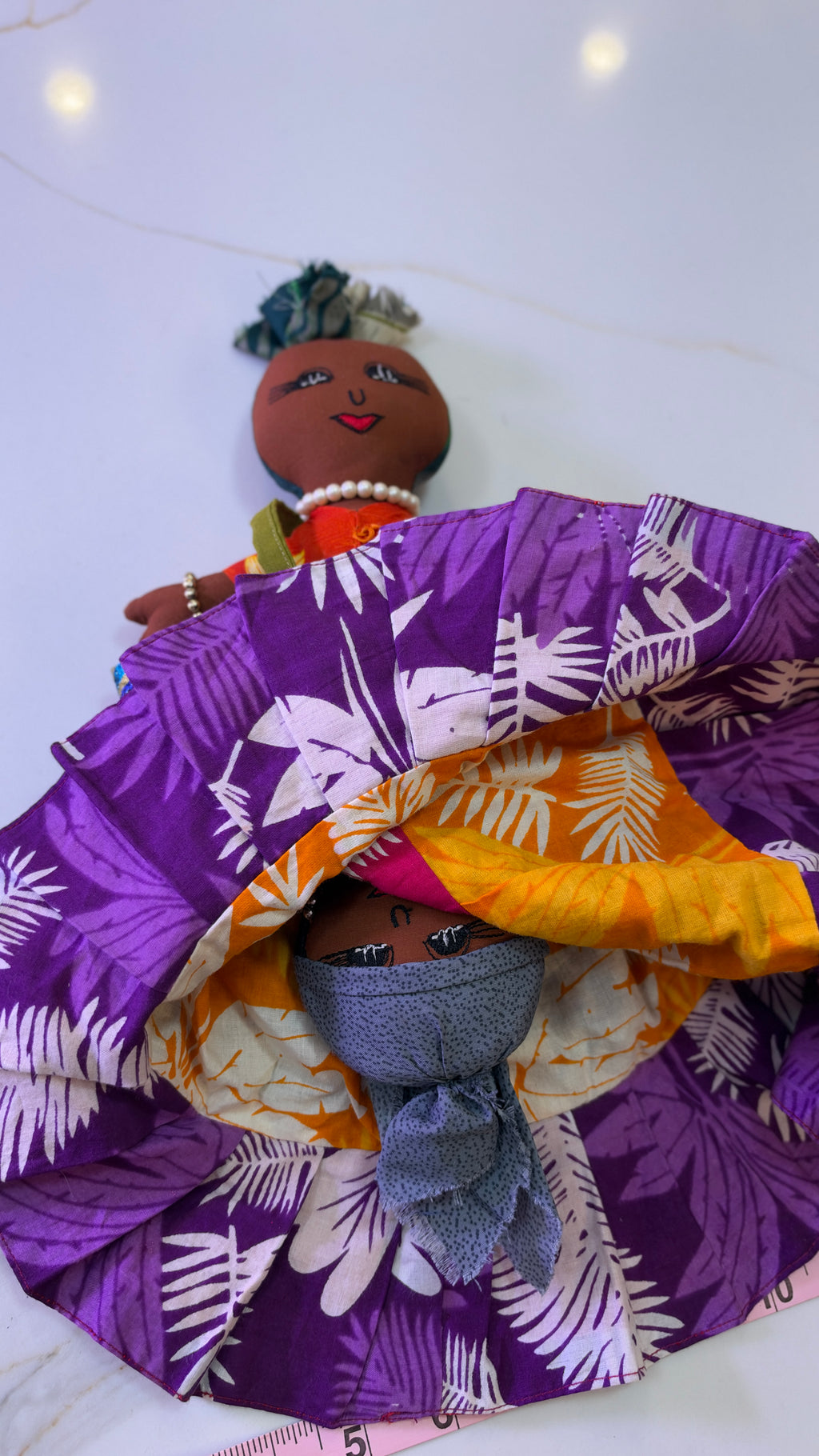 Vintage JIJI DOLLS Reversible Caribbean Topsy Turvy Folk Art Doll – Tortola B.V.I. Souvenir