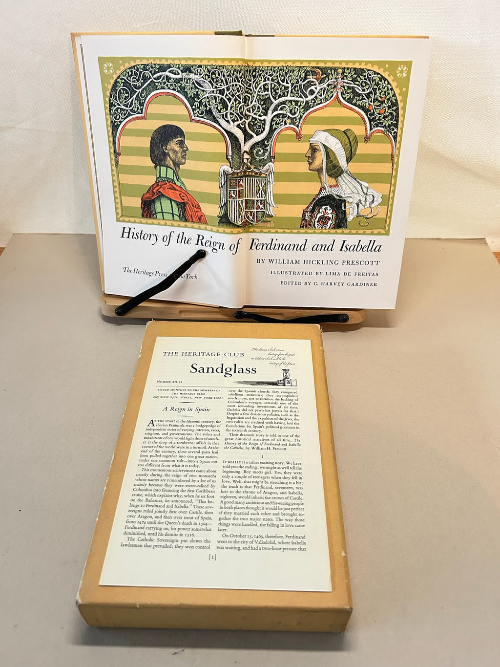 History of the Reign of Ferdinand and Isabella – William Hickling Prescott – Heritage Press Illustrated Hardcover with Slipcase