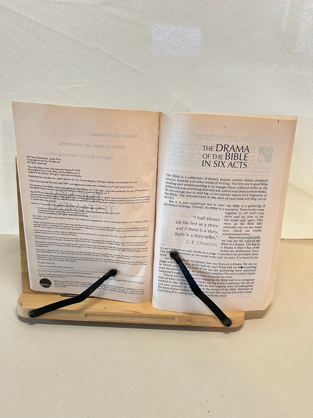NIV The Story of God – New Testament – New International Version – Large Print Paperback