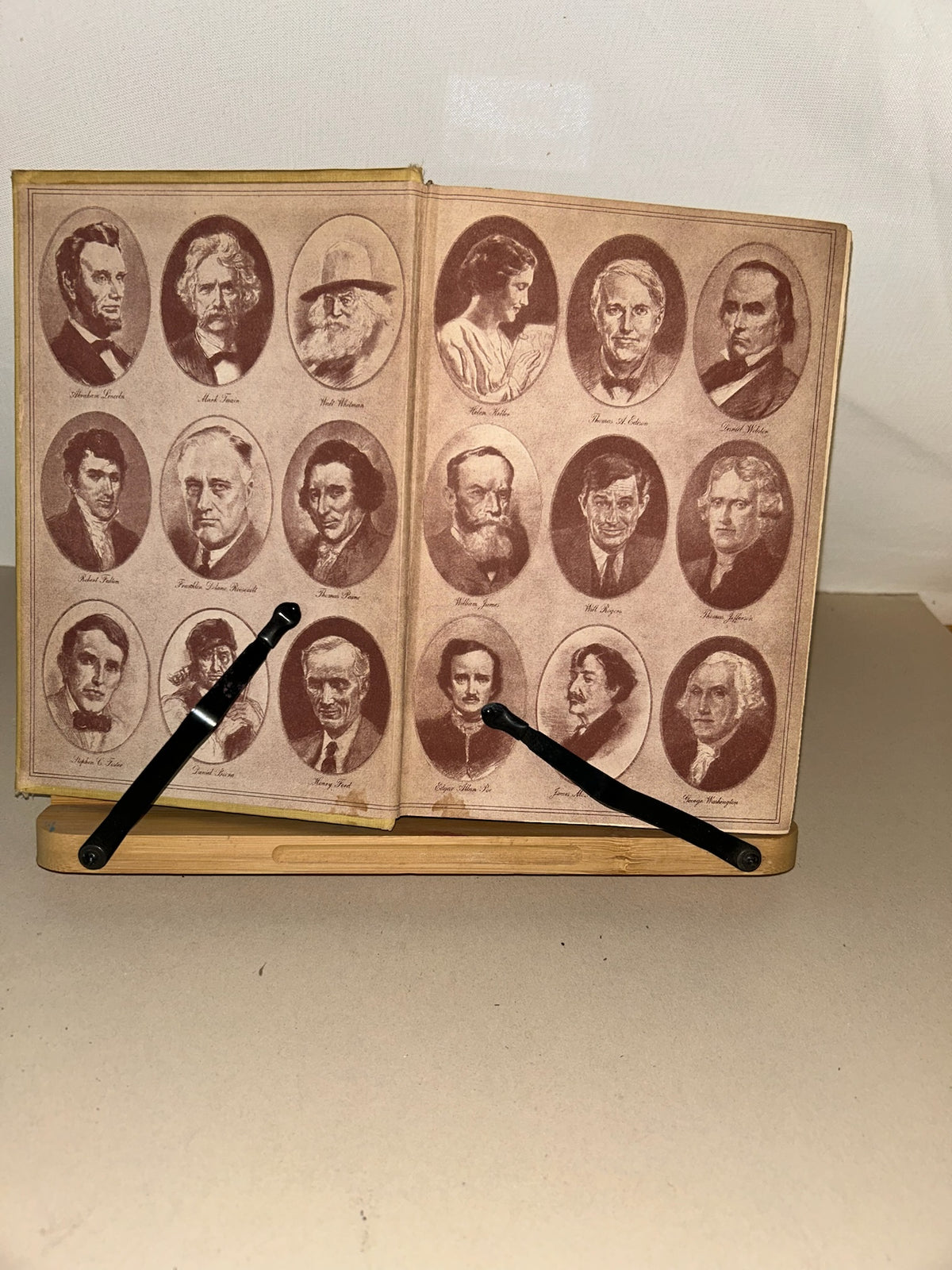 50 Great Americans: Their Inspiring Lives and Achievements — Henry Thomas & Dana Lee Thomas — 1948 Doubleday Vintage Hardcover