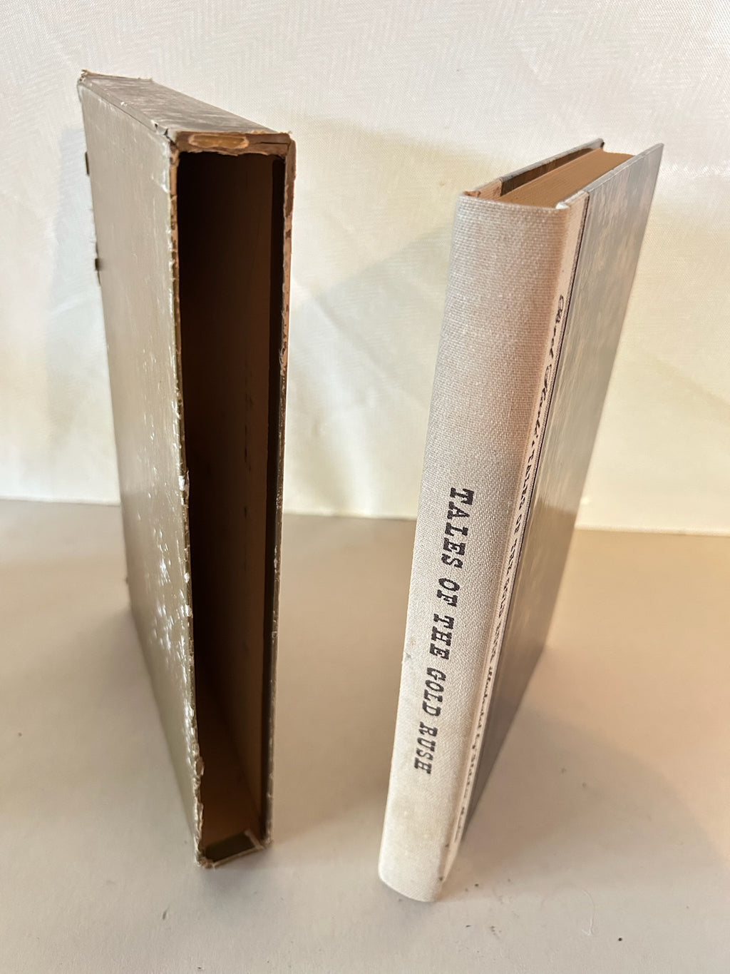 Bret Harte’s Tales of the Gold Rush – Illustrated by Fletcher Martin, Introduction by Oscar Lewis – 1944 Heritage Press Hardcover with Slipcase & Sandglass