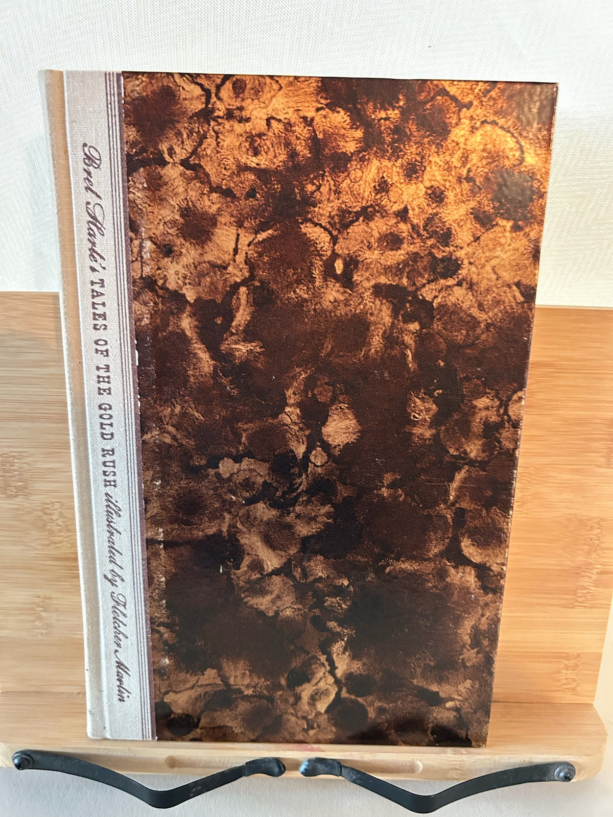 Bret Harte’s Tales of the Gold Rush – Illustrated by Fletcher Martin, Introduction by Oscar Lewis – 1944 Heritage Press Hardcover with Slipcase & Sandglass