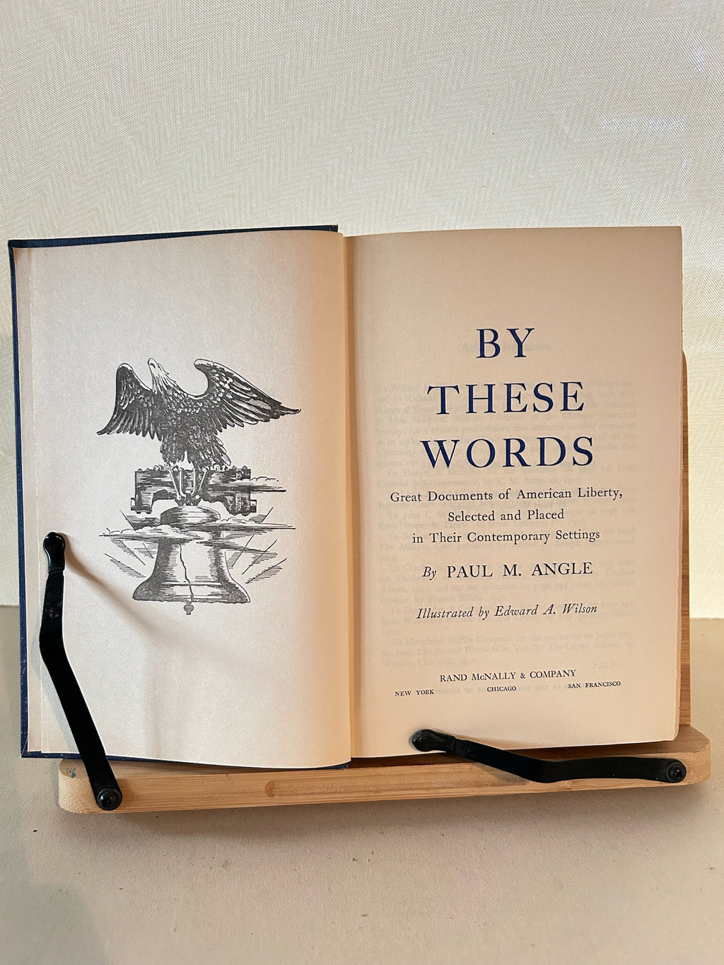 By These Words – Paul M. Angle – 1954 Rand McNally Hardcover