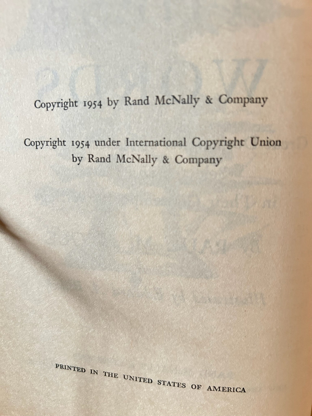 By These Words – Paul M. Angle – 1954 Rand McNally Hardcover