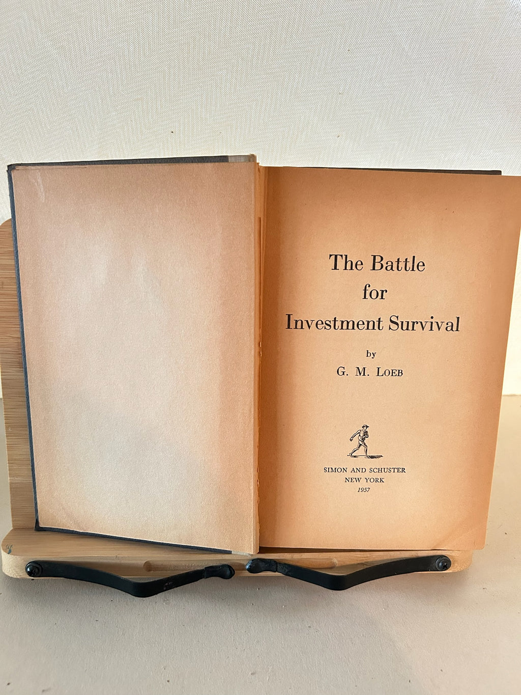 The Battle for Investment Survival – G. M. Loeb – 1957 Simon and Schuster Hardcover