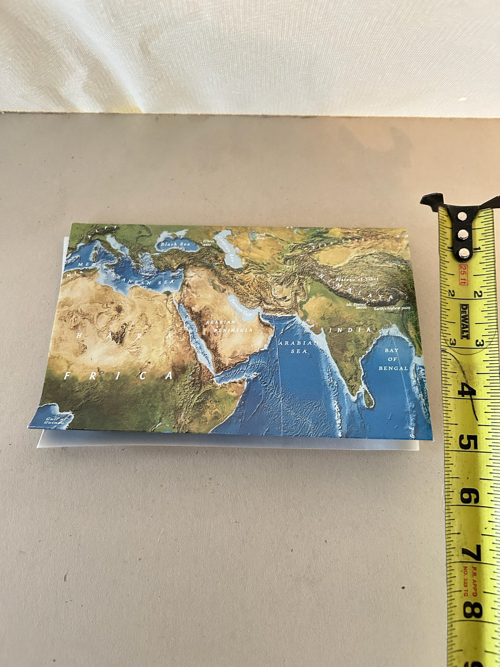 NOS National Geographic The World Satellite Folded World Map + Regional Topographical Map