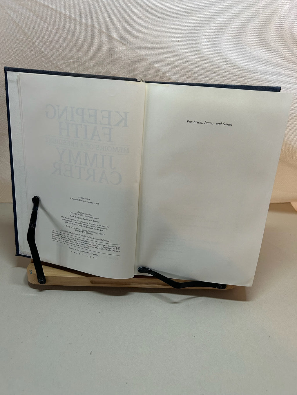 Keeping Faith: Memoirs of a President by Jimmy Carter — 1982 First Edition Hardcover