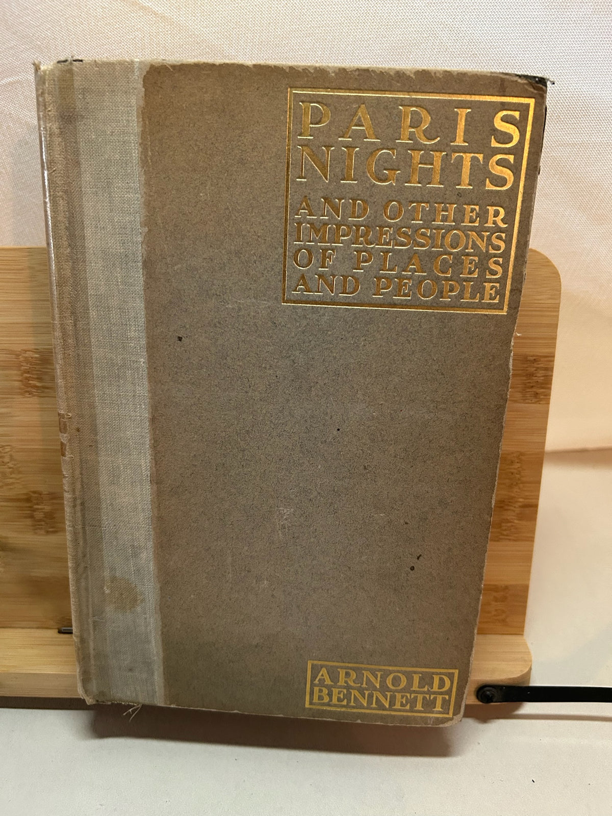 1913 First American Edition Paris Nights & Other Impressions | Arnold Bennett | Illustrated Hardcover Book