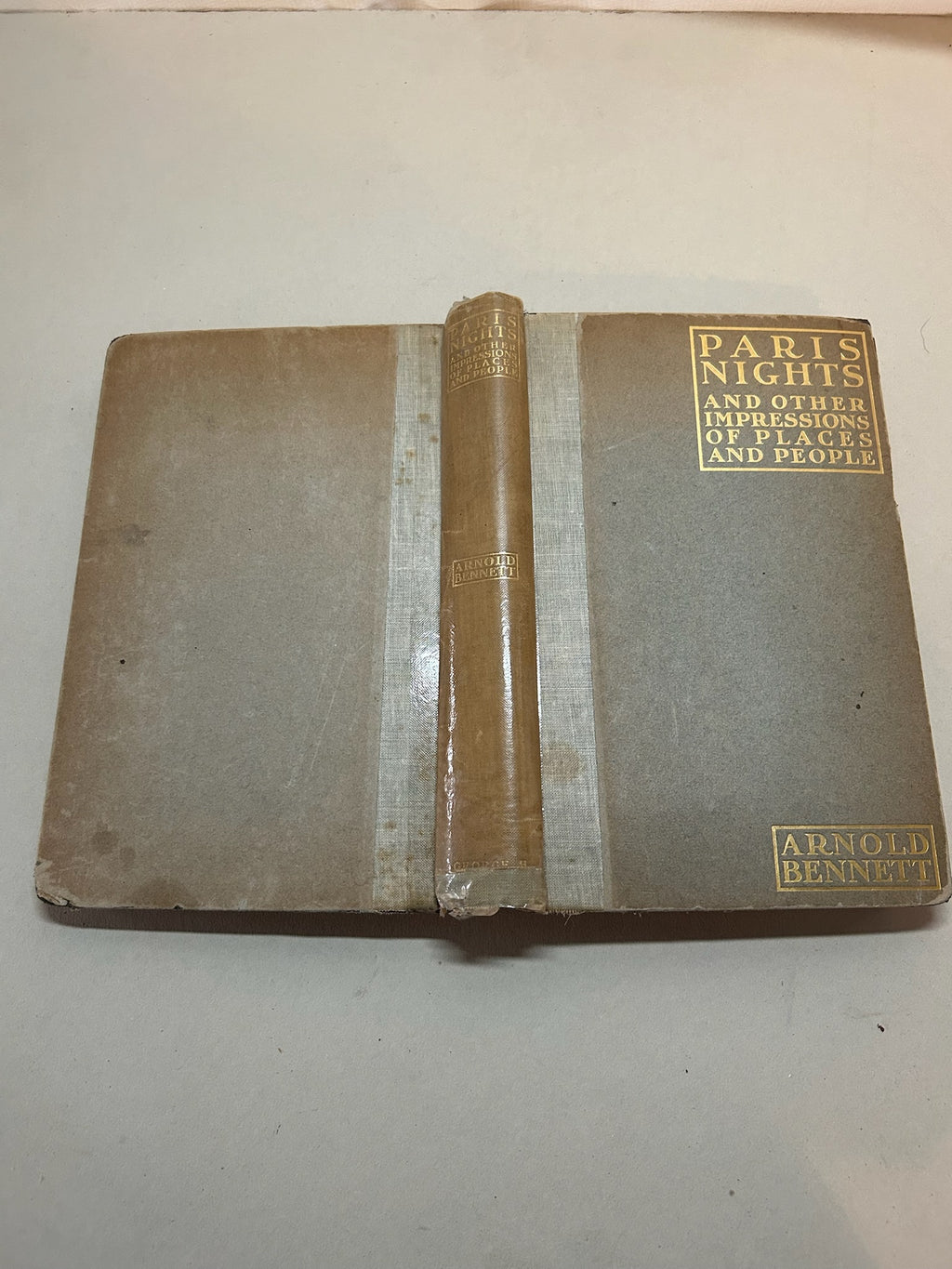 1913 First American Edition Paris Nights & Other Impressions | Arnold Bennett | Illustrated Hardcover Book