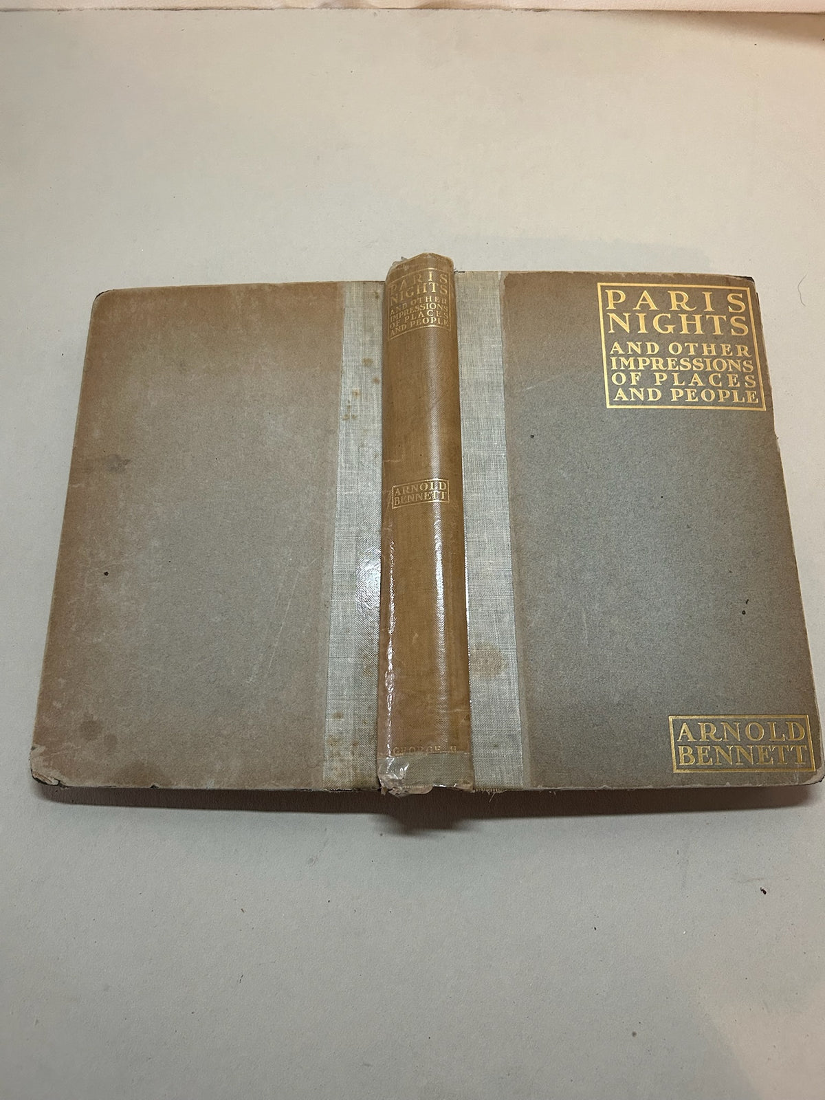 1913 First American Edition Paris Nights & Other Impressions | Arnold Bennett | Illustrated Hardcover Book