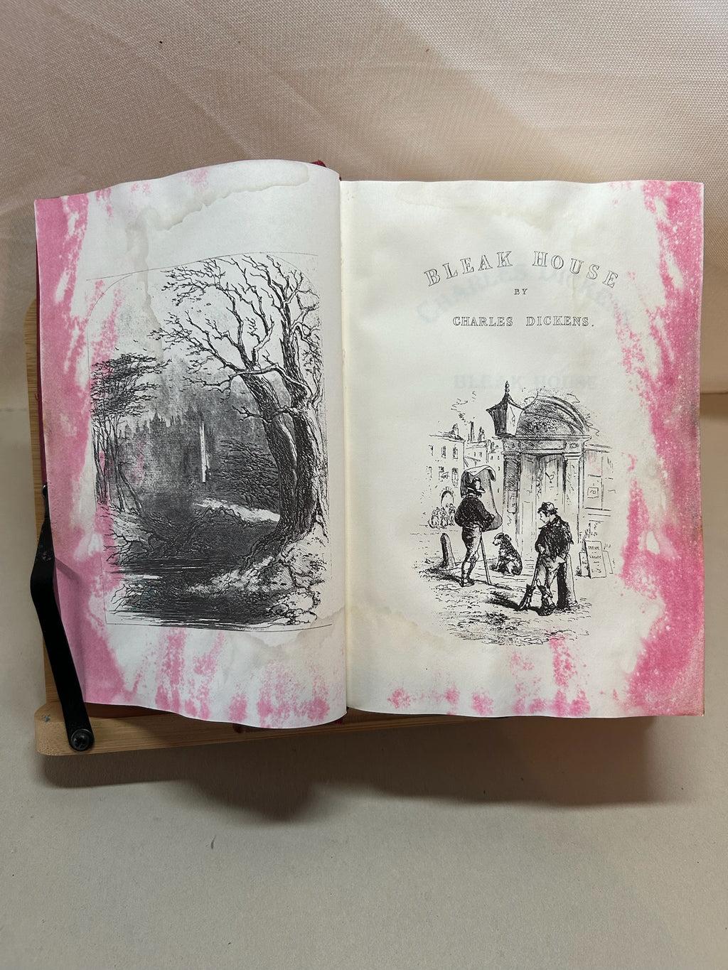 Vintage 1998 Bleak House by Charles Dickens | Book-of-the-Month Club Illustrated Hardcover | Gadshill Edition