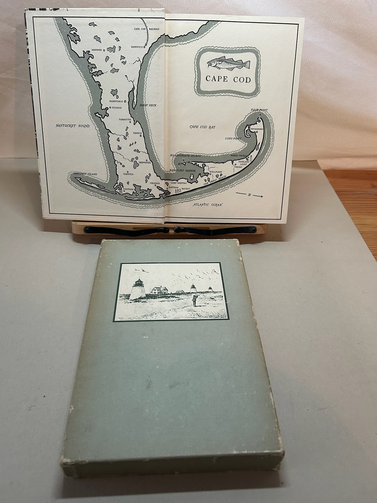 Vintage 1968 Cape Cod by Henry David Thoreau | Heritage Press Hardcover with Slipcase & Sandglass