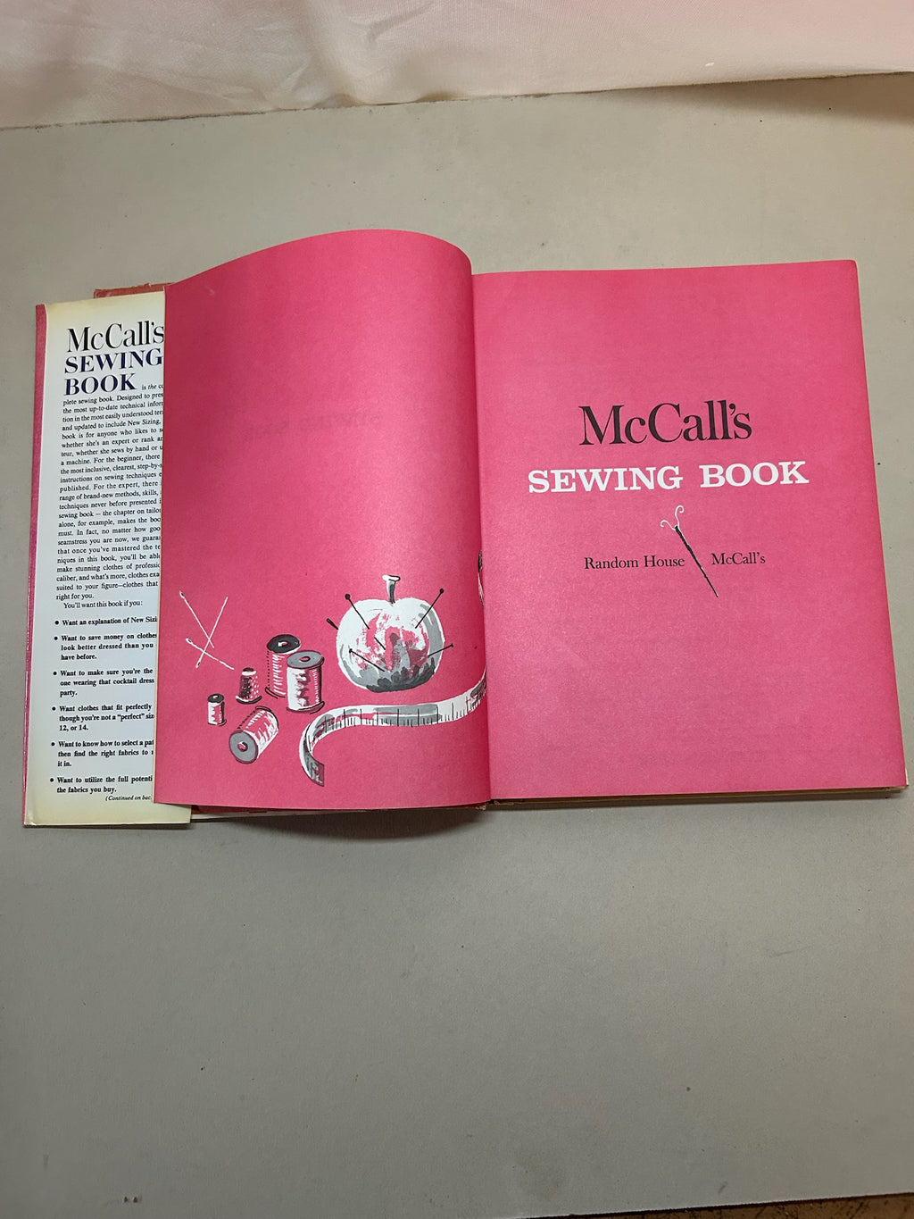 Vintage McCall’s Sewing Book 1968 | Eighth Printing | Dressmaking, Tailoring, Mending & Embroidery