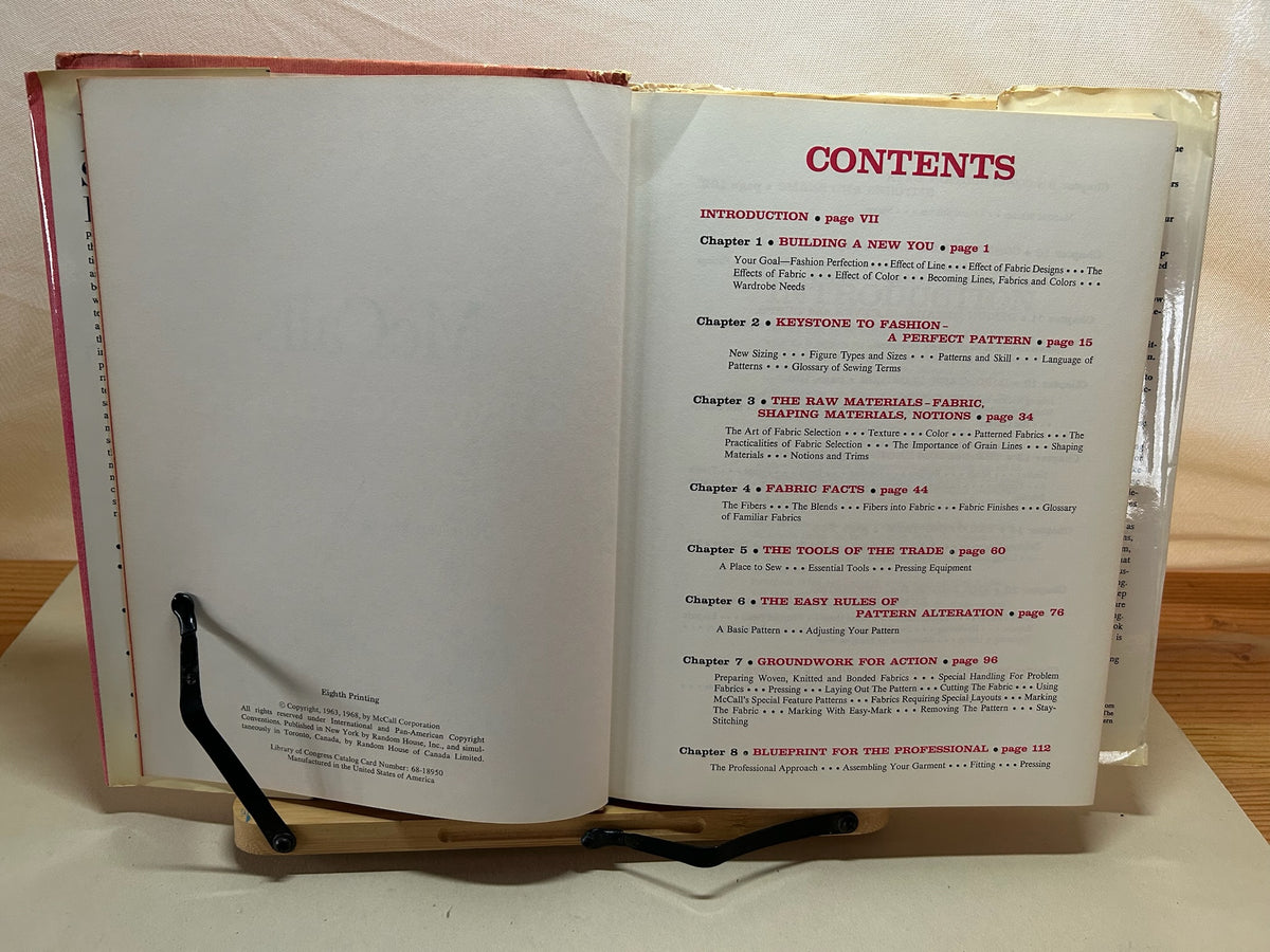Vintage McCall’s Sewing Book 1968 | Eighth Printing | Dressmaking, Tailoring, Mending & Embroidery