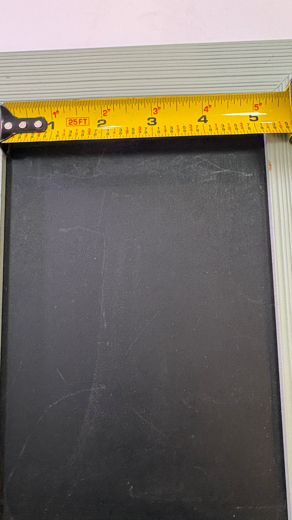 Vintage Style Sage Green Countertop Chalkboard Signs with Chalk Ledges - Pair of 2