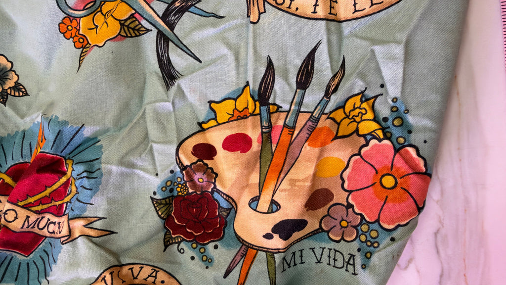 New Handmade Frida Kahlo Hobo Sling Bag – Mexican Folk Art Cotton Canvas Purse