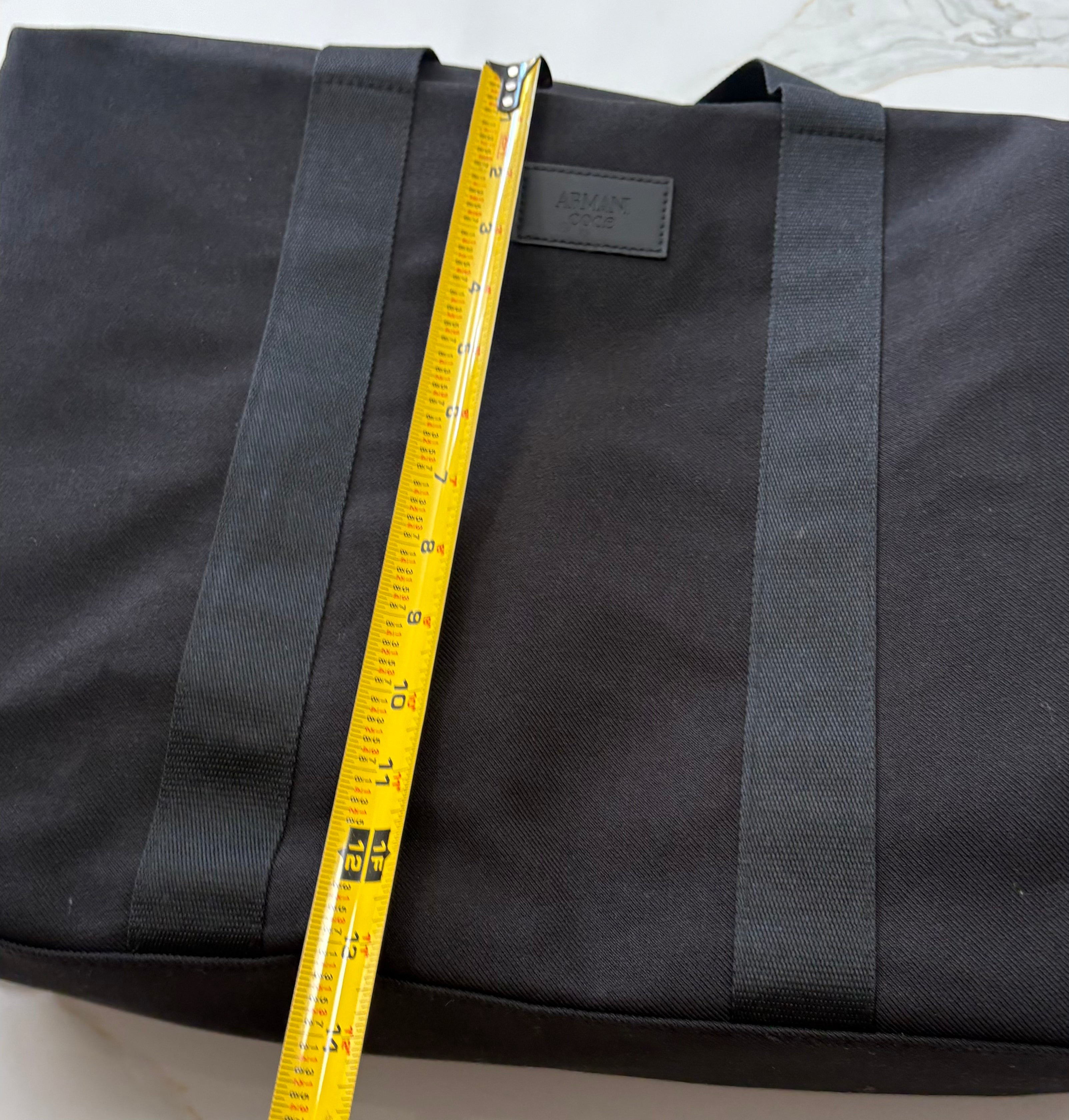 New Giorgio Armani Code Recycled Duffle / Weekender Bag – Black Travel & Gym Bag