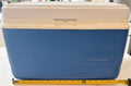 Vintage Rubbermaid 37 Quart Cooler – Model 1935/1937 Blue & White Insulated Ice Chest